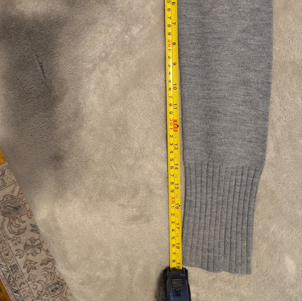 French connection turtleneck sweater, grey and black size small - Picture 6 of 7